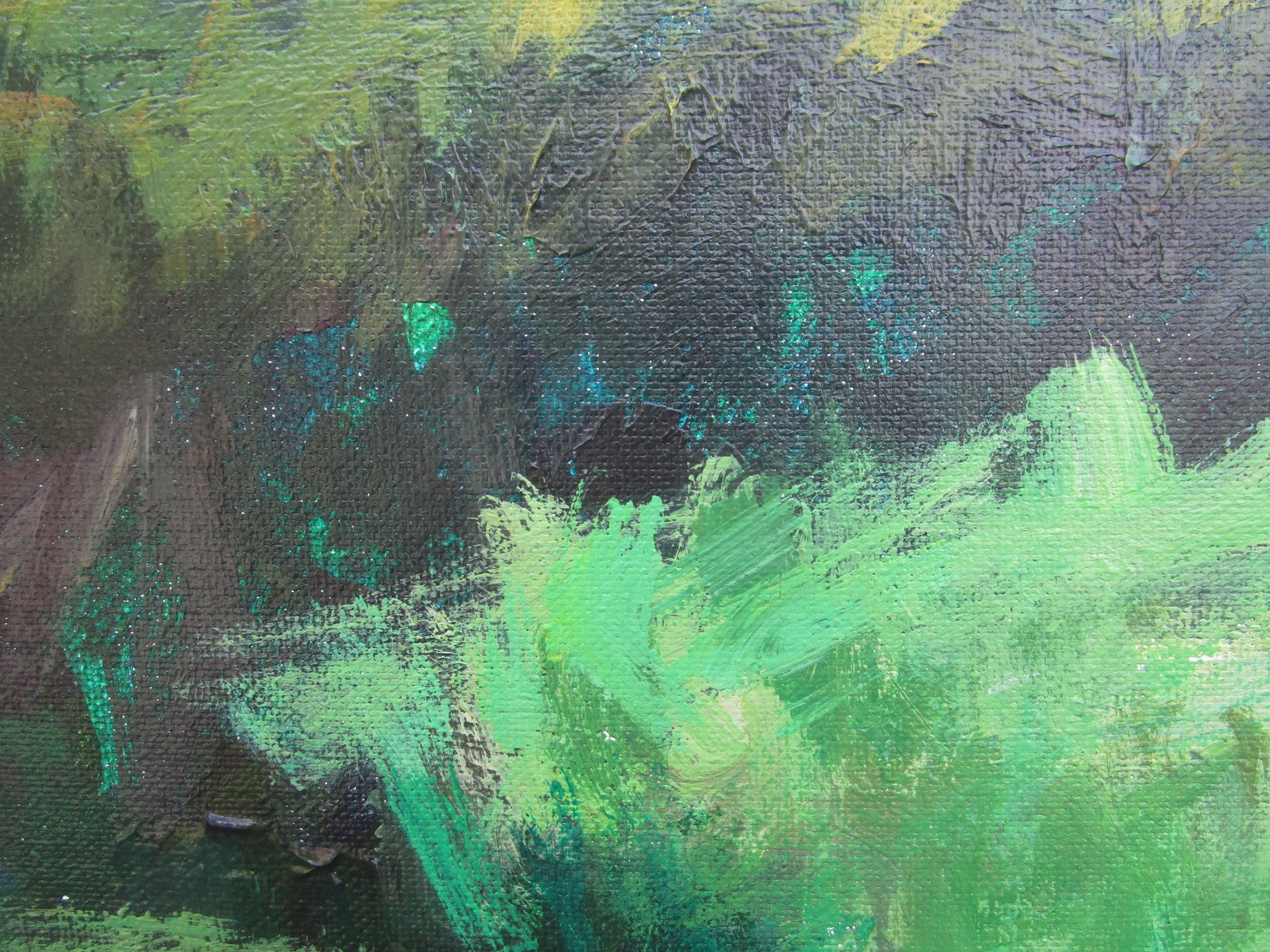 Vineyard by the House, Original Painting For Sale 1