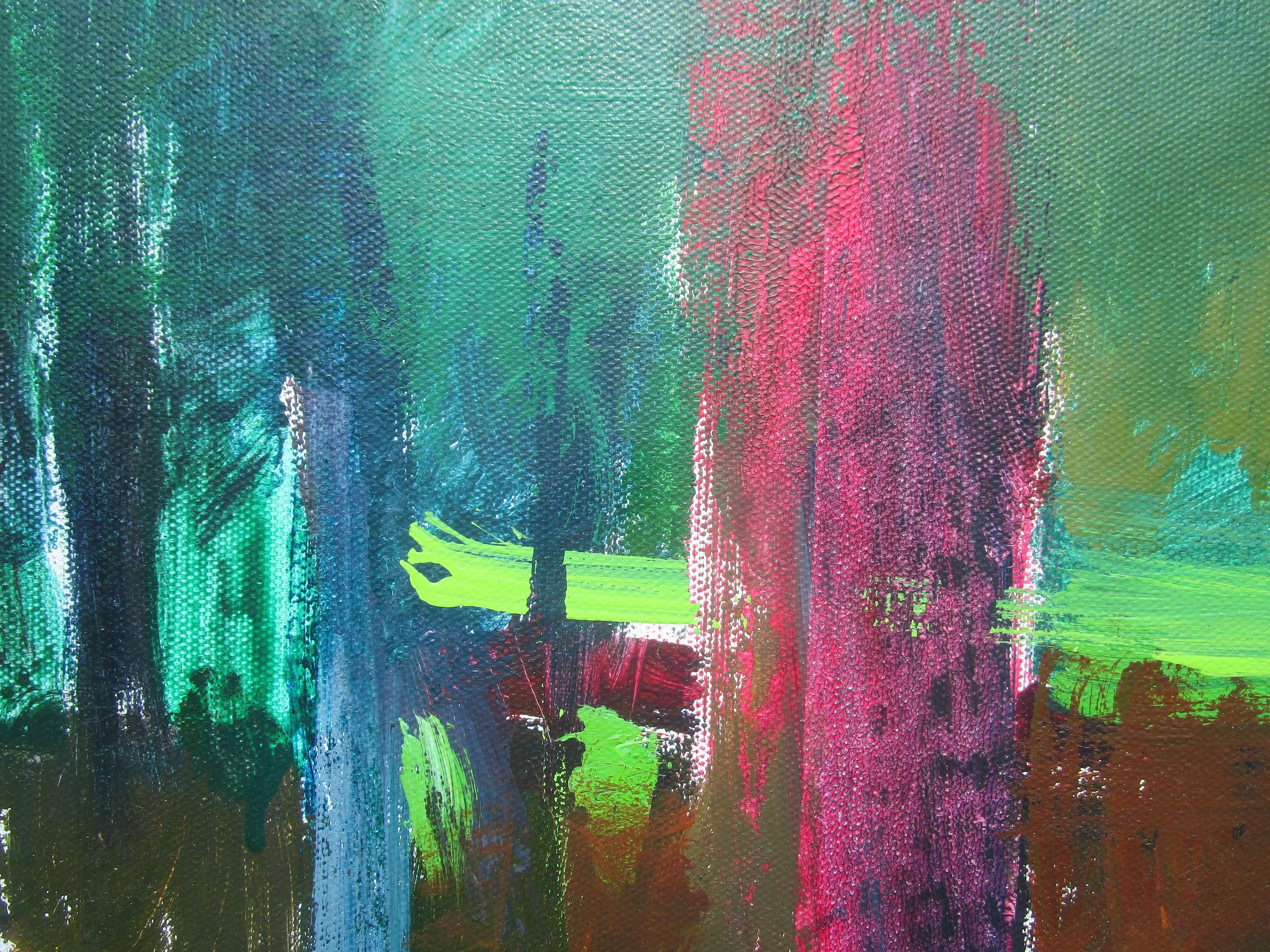 Colorful Woods, Original Painting For Sale 1