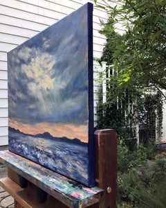 Mandalay Beach, Dusk, Oil Painting