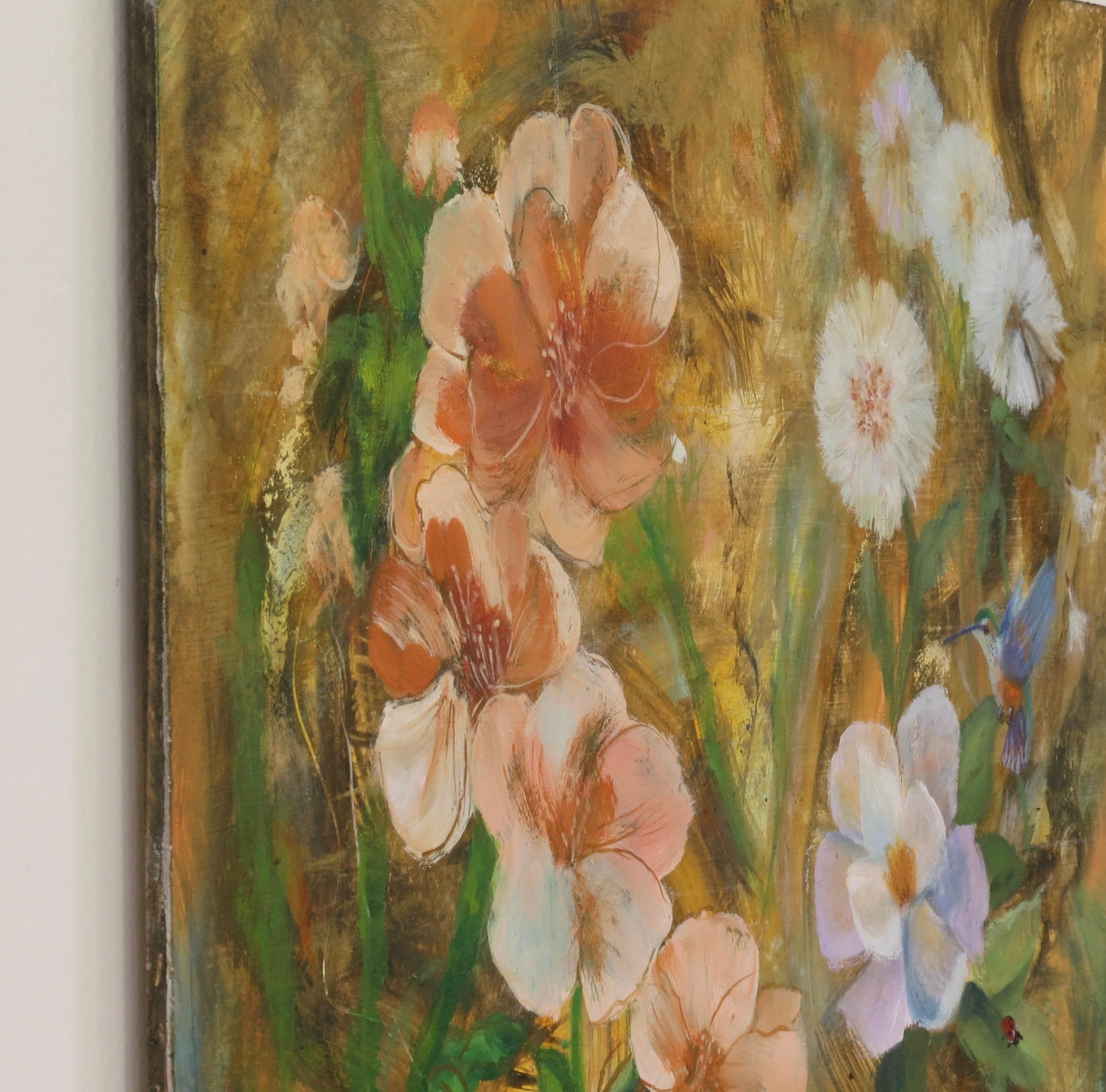 Fantaisie en fleurs, peinture à l'huile - Impressionnisme Art par Joanie Ford