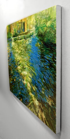 El viento en los sauces, Pintura al óleo