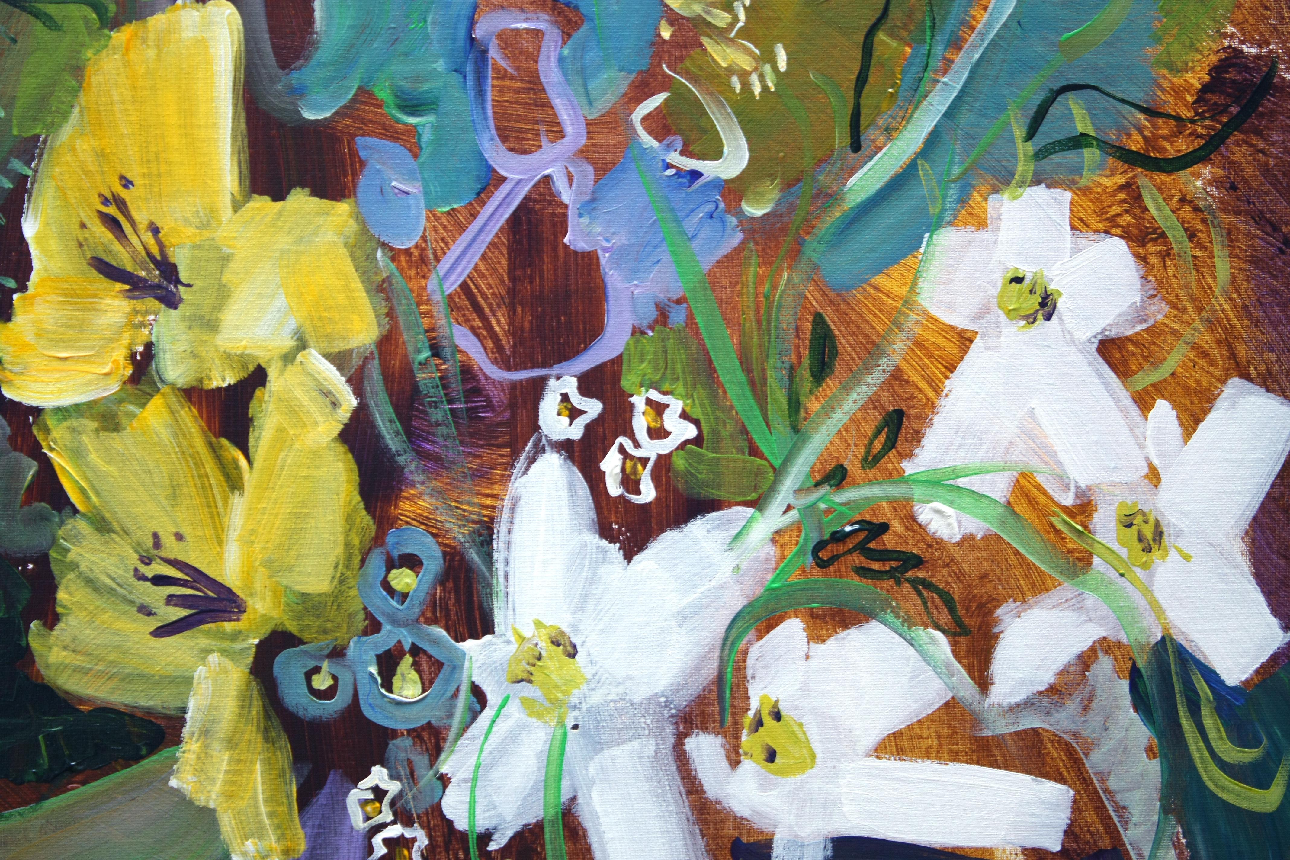 Fleurs fraîches, peinture originale en vente 1