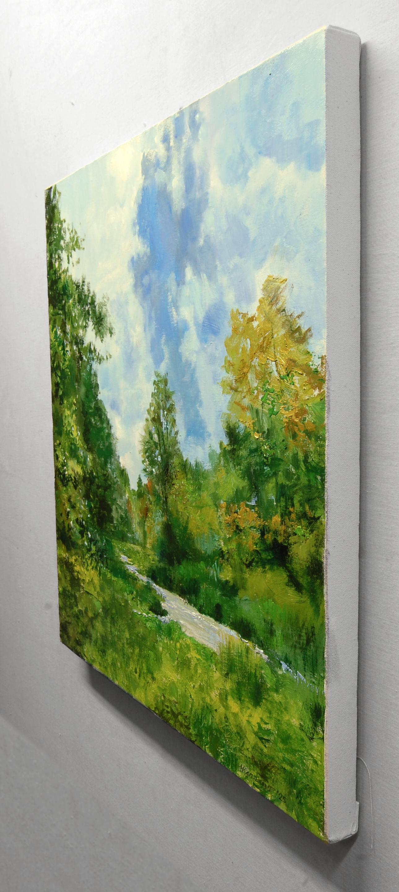 Summer Storm Rising, Oil Painting - Impressionnisme Art par Onelio Marrero