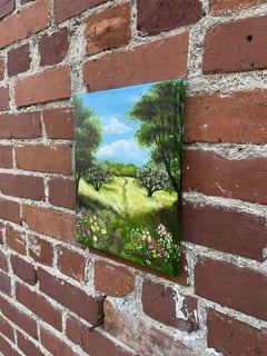 Il sentiero, Pittura a olio