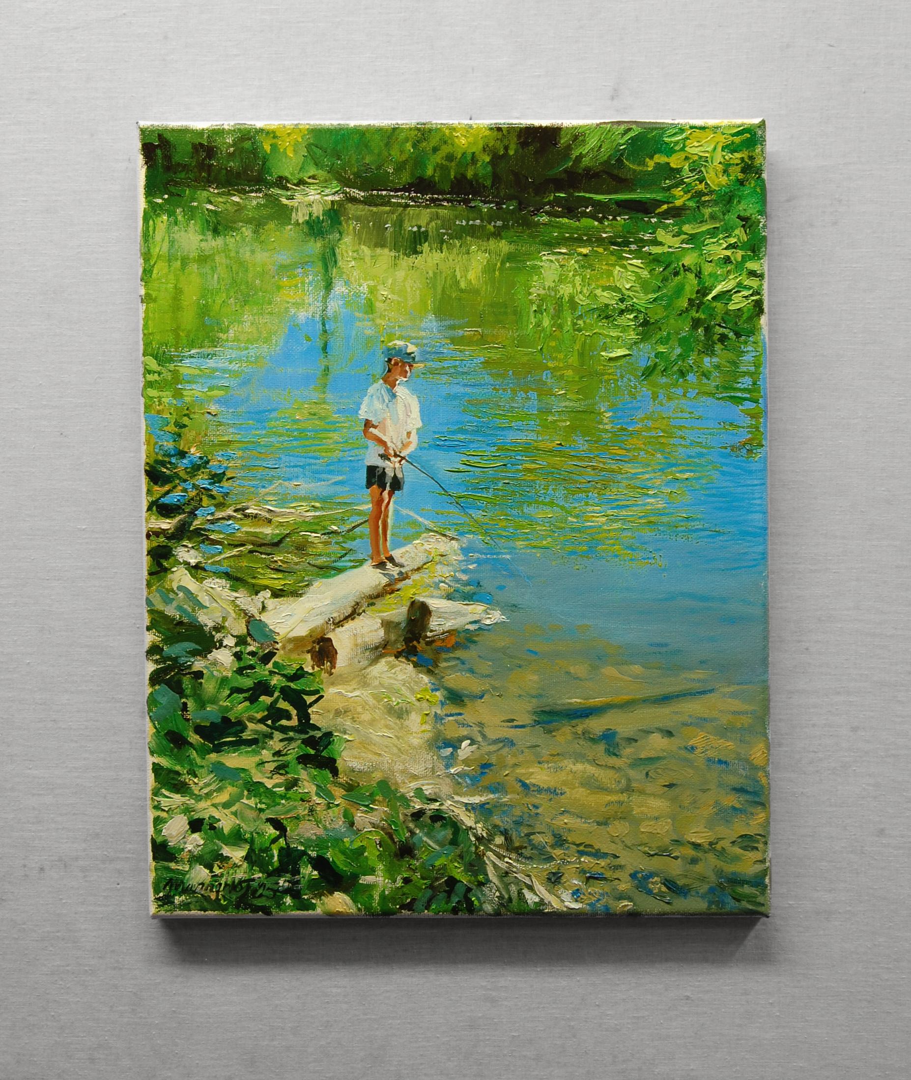 Vendredi, 15h, peinture à l'huile - Impressionnisme Painting par Onelio Marrero