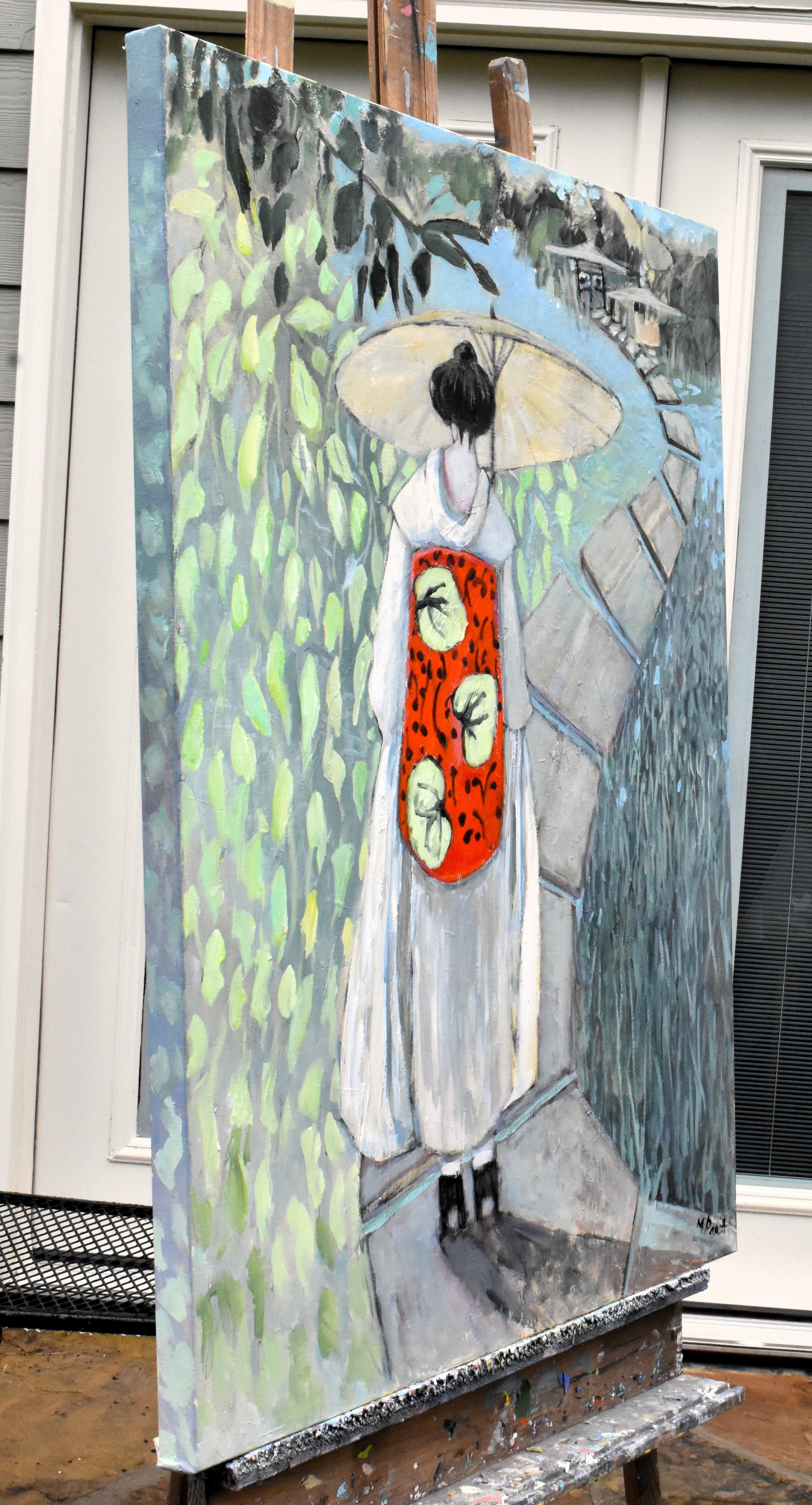 Life Path, Original Painting - Impressionnisme Art par Mary Pratt