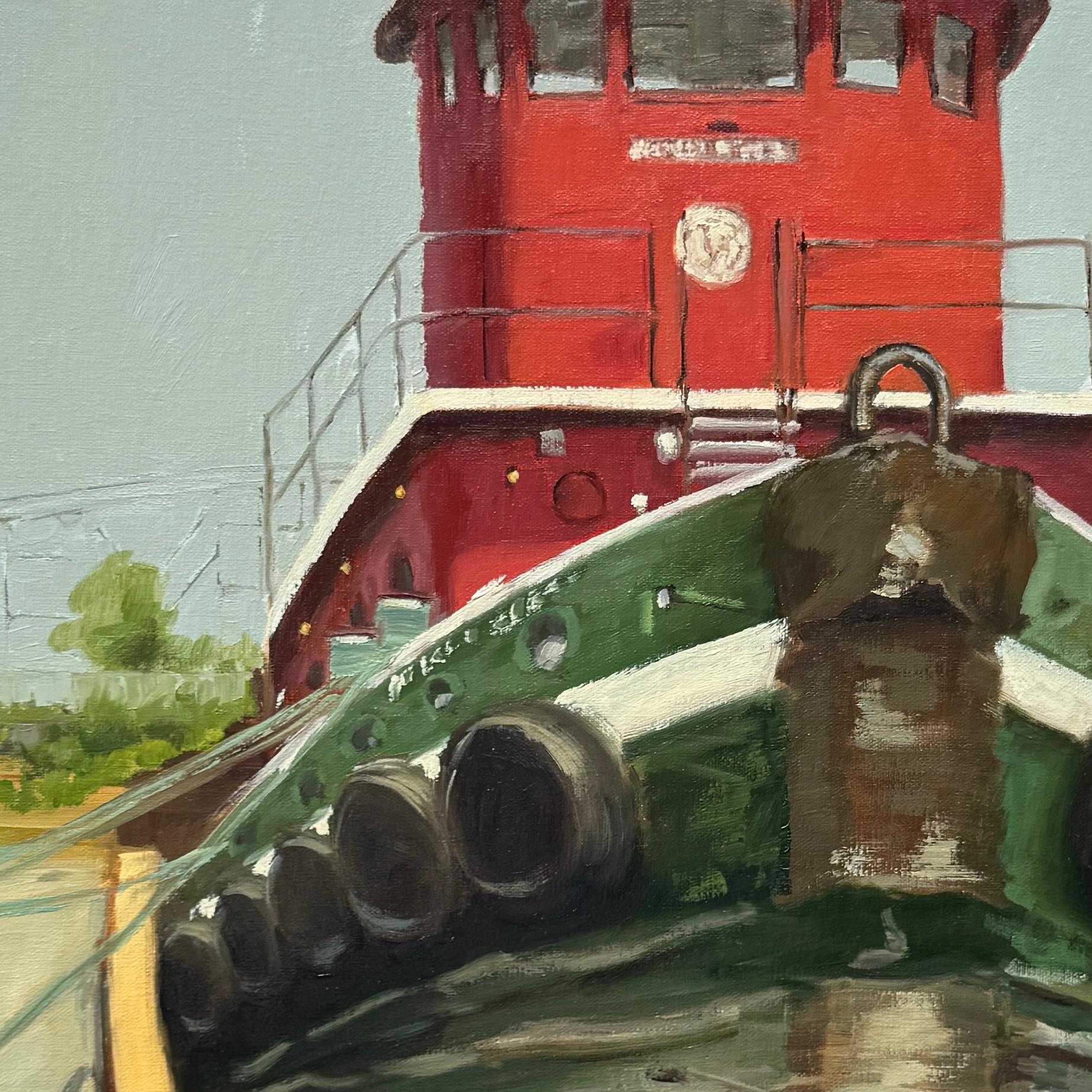 Tugboat, Oil Painting For Sale 1