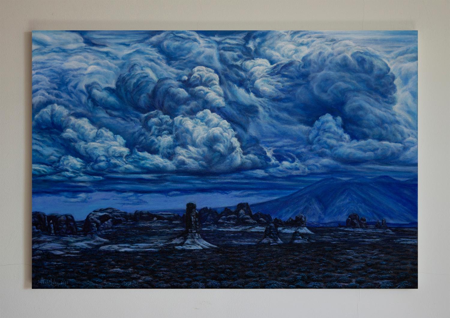 Western Dreams, Oil Painting - Expressionist Art by Olena Nabilsky