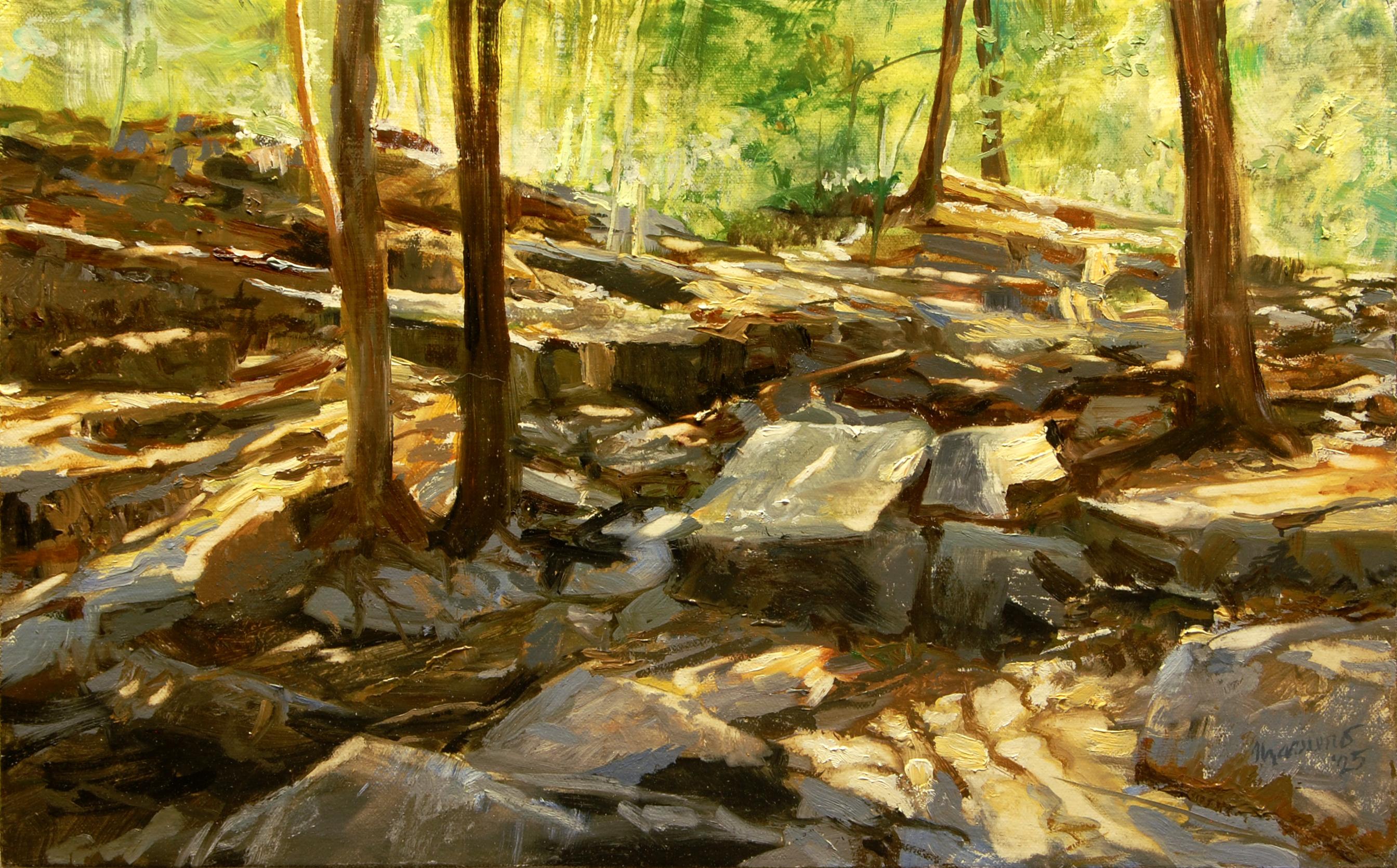 El Ascenso Mirando al Oeste, Pintura al Óleo - Art de Onelio Marrero