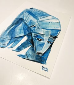 Ice Blue Bear, Original Painting