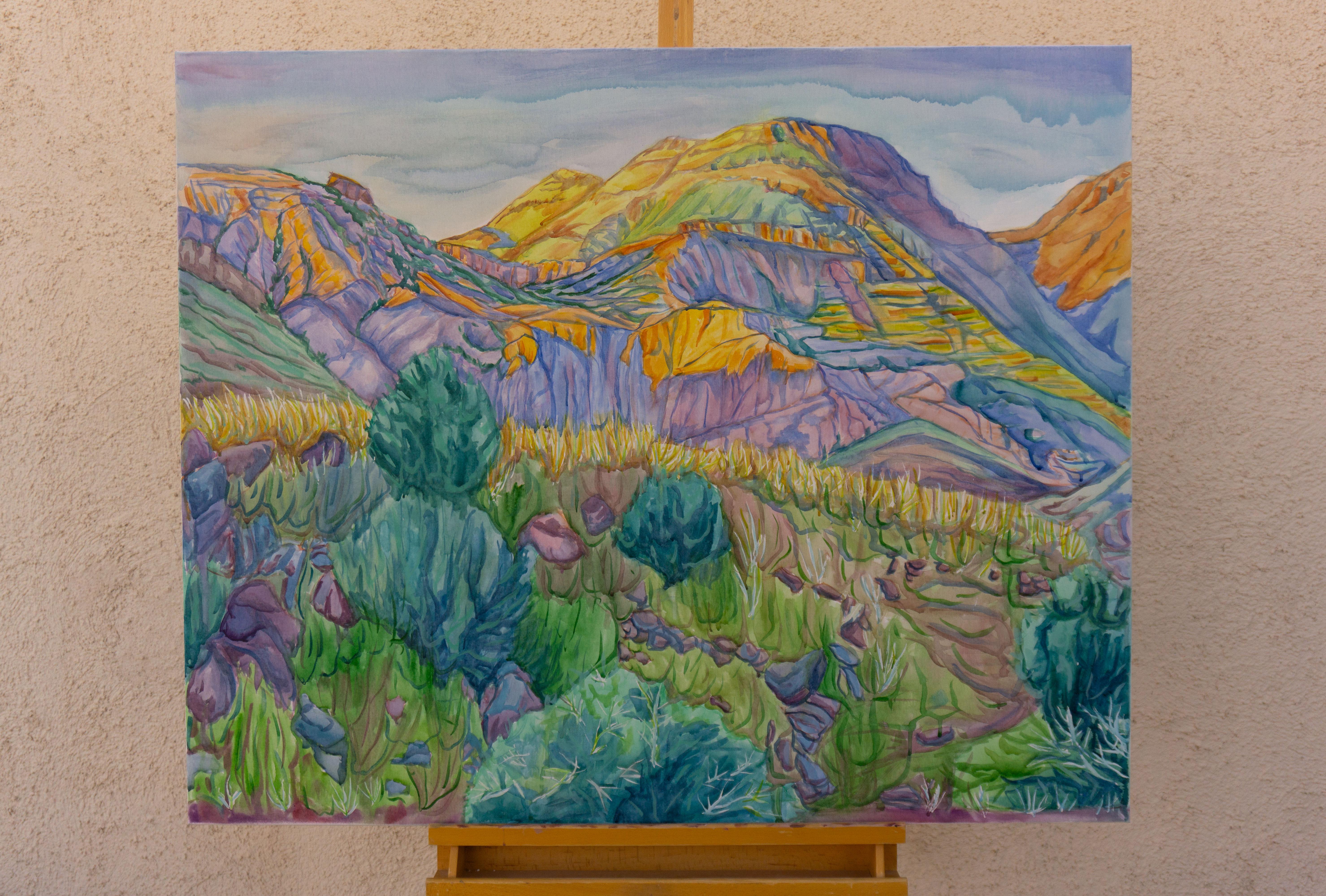 The Silence of Fading Light, Original Painting - Expressionist Art by Crystal DiPietro