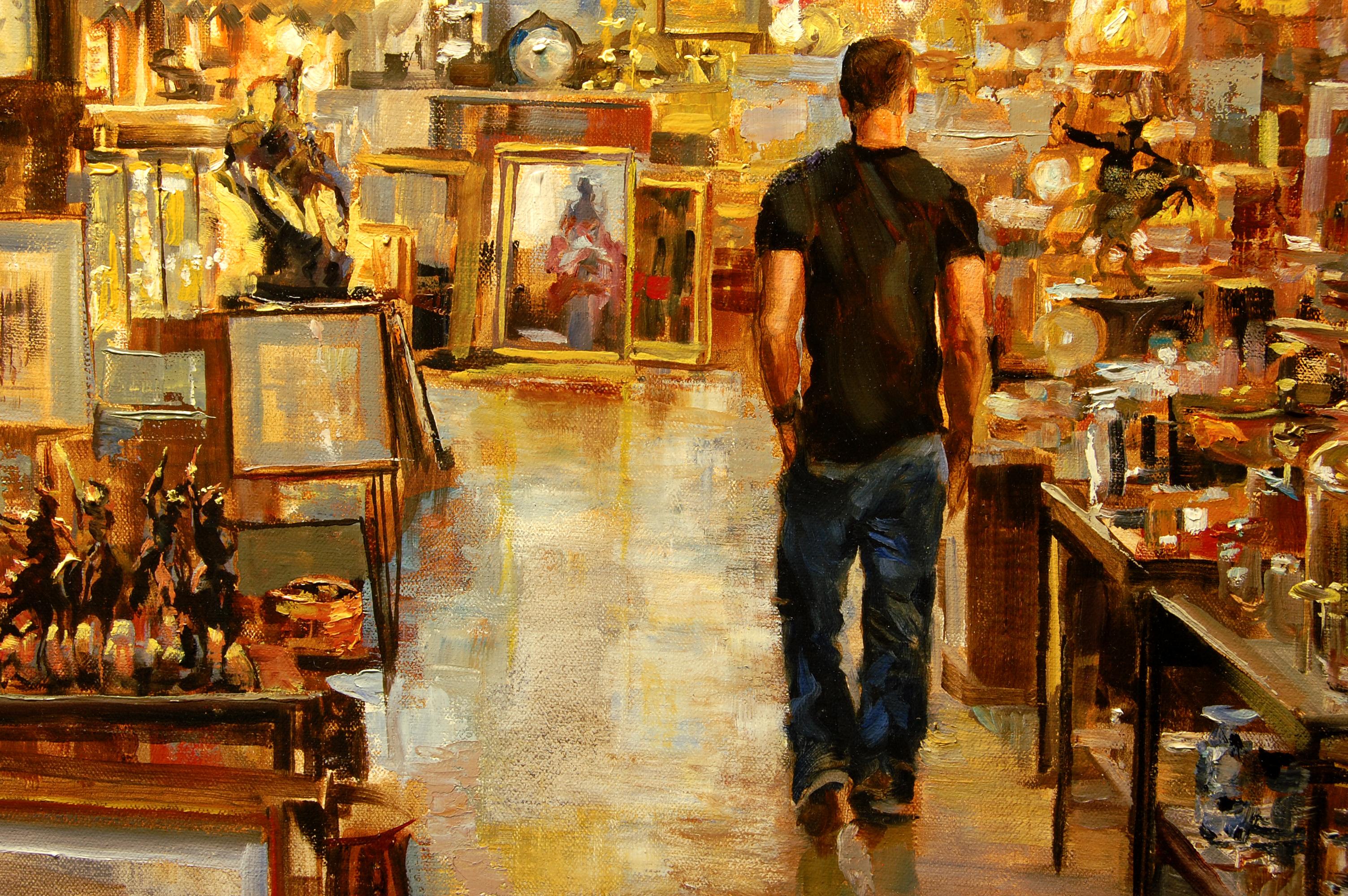 Objets trouvés et répliques, peinture à l'huile en vente 1