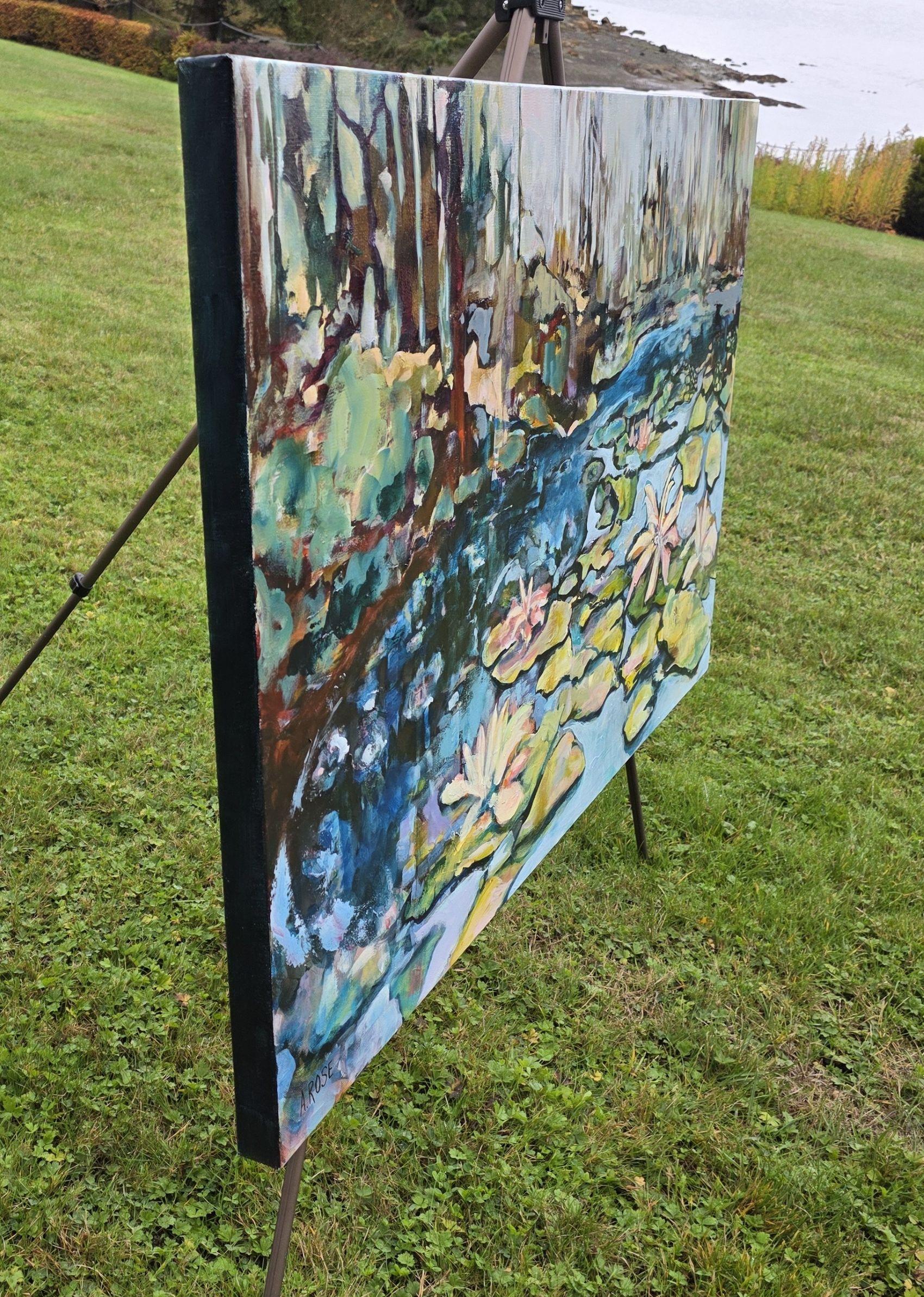 Lys en fleurs, peinture originale - Painting de Arden Rose