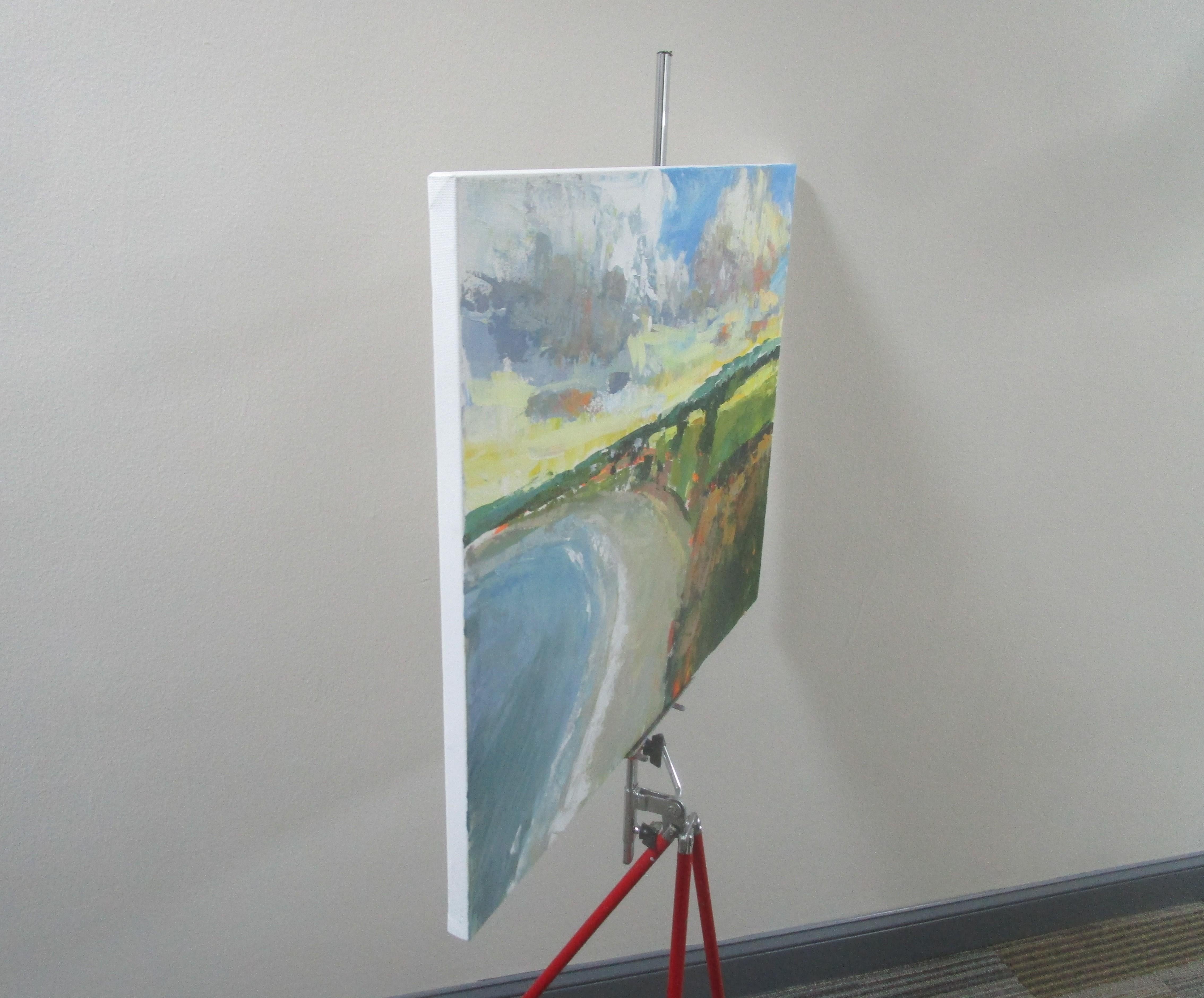 Au-dessus de la plage, peinture originale - Impressionnisme Art par Janet Dyer