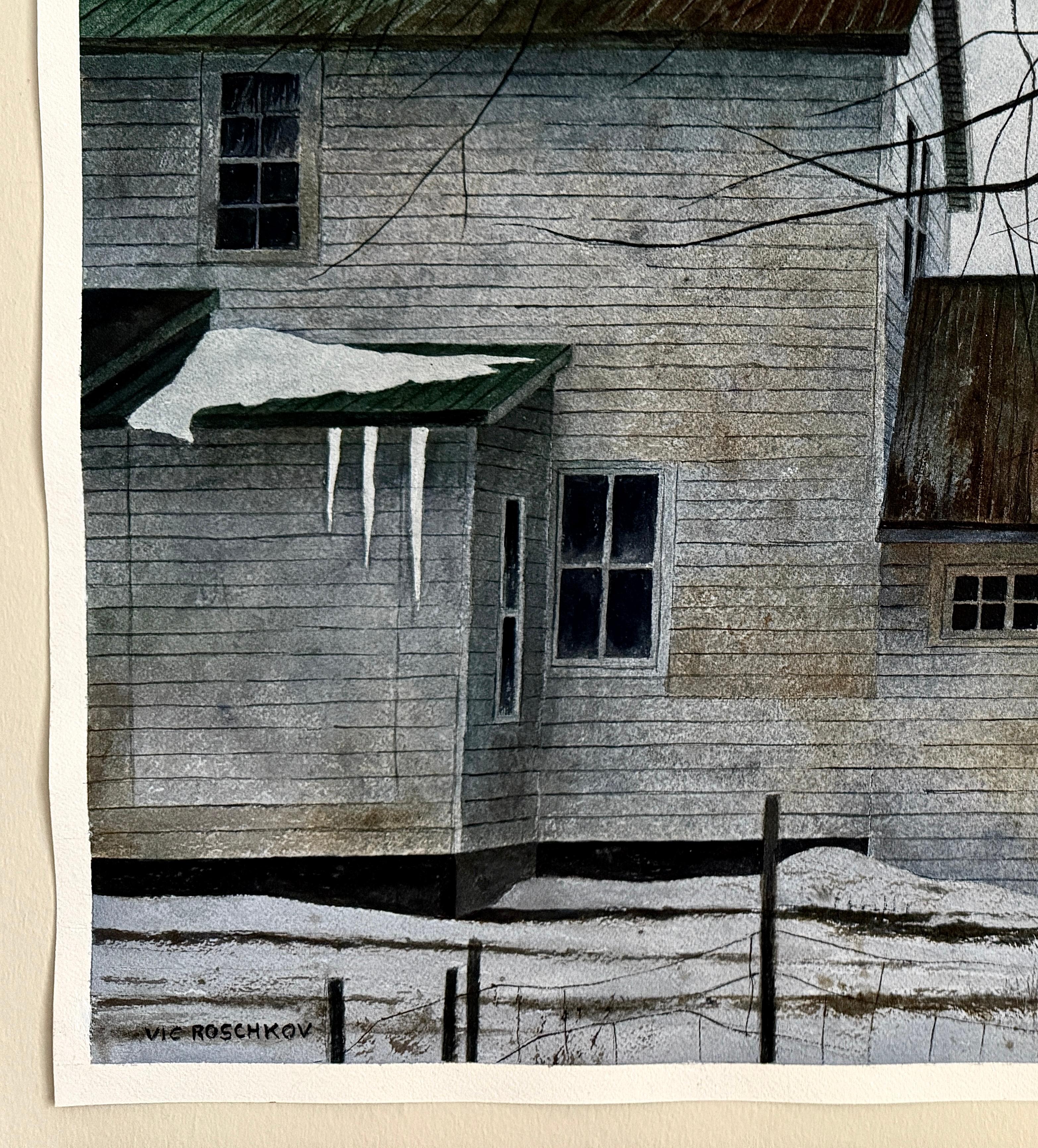 Northern Hush, peinture originale - Art de Vic Roschkov