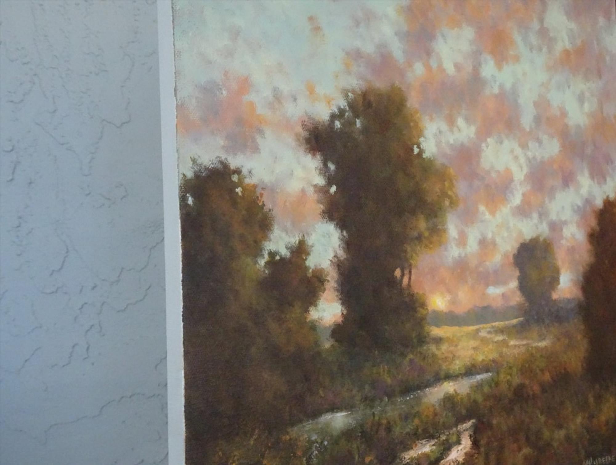 Symphonie dorée, peinture à l'huile - Painting de Gail Greene