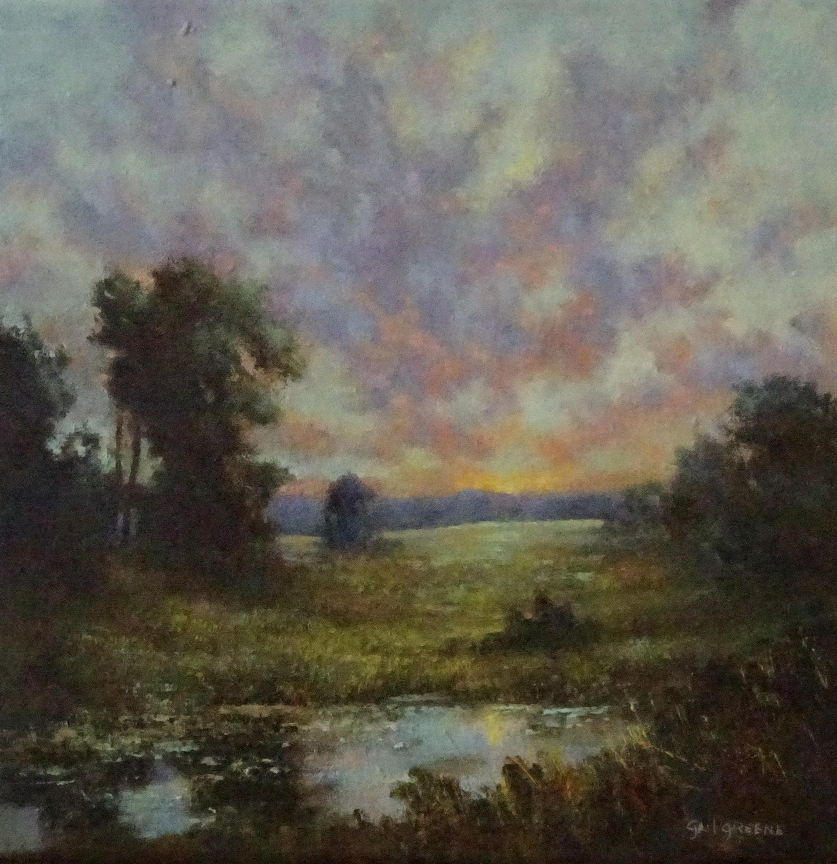 Une danse délicate, peinture à l
huile