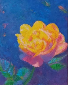 Yellow Rose, Oil Painting