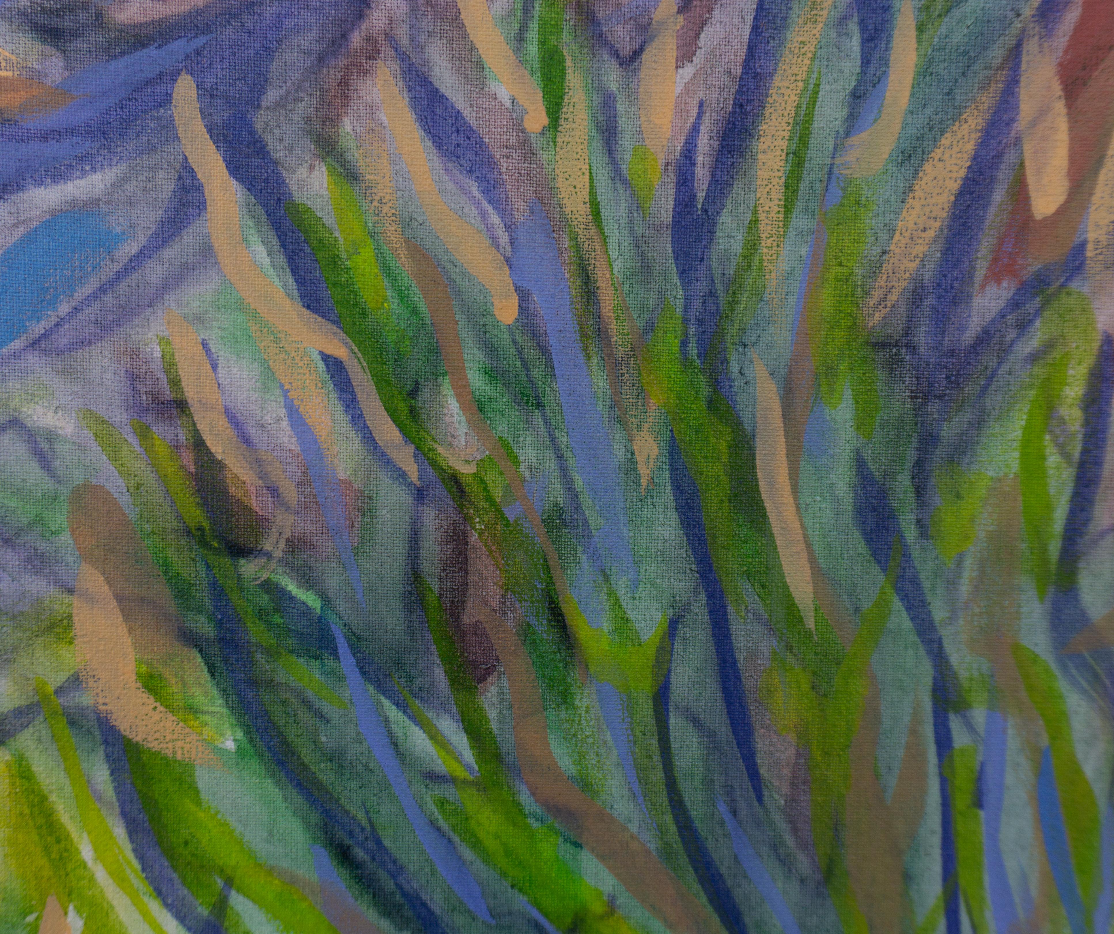 Evening in the Canyon, Original Painting - Landscape Art Gris de Crystal DiPietro