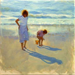 Beachcombers, Oil Painting