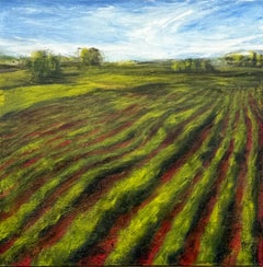 Red Field XXI, peinture à l
huile
