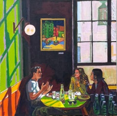 Cafe Scene, Original Painting