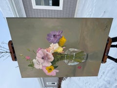 Bouquet de printemps, peinture à l'huile