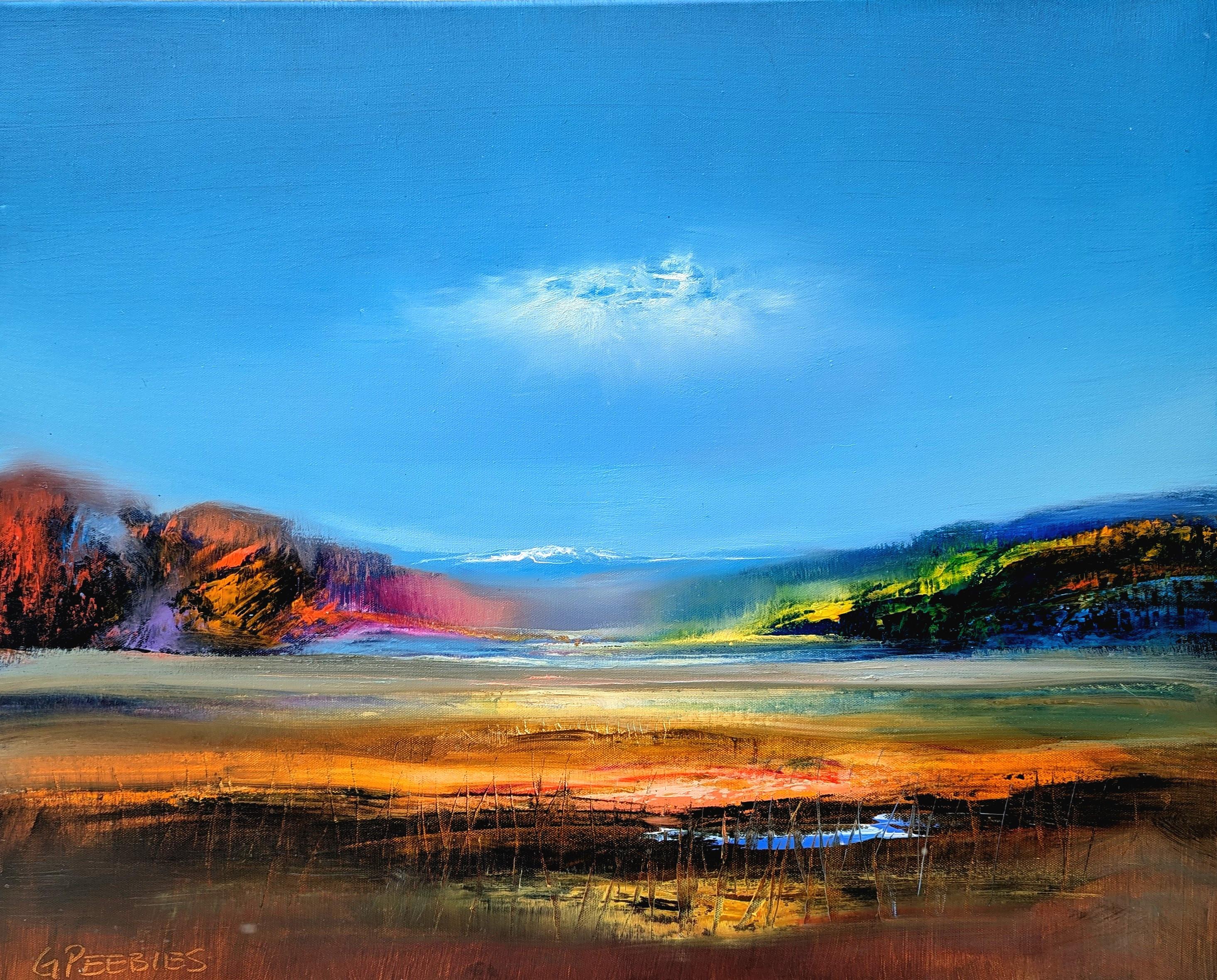 Lane
s pastorale, Pittura a olio - Art di George Peebles