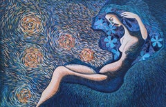 À la lumière des étoiles, peinture originale