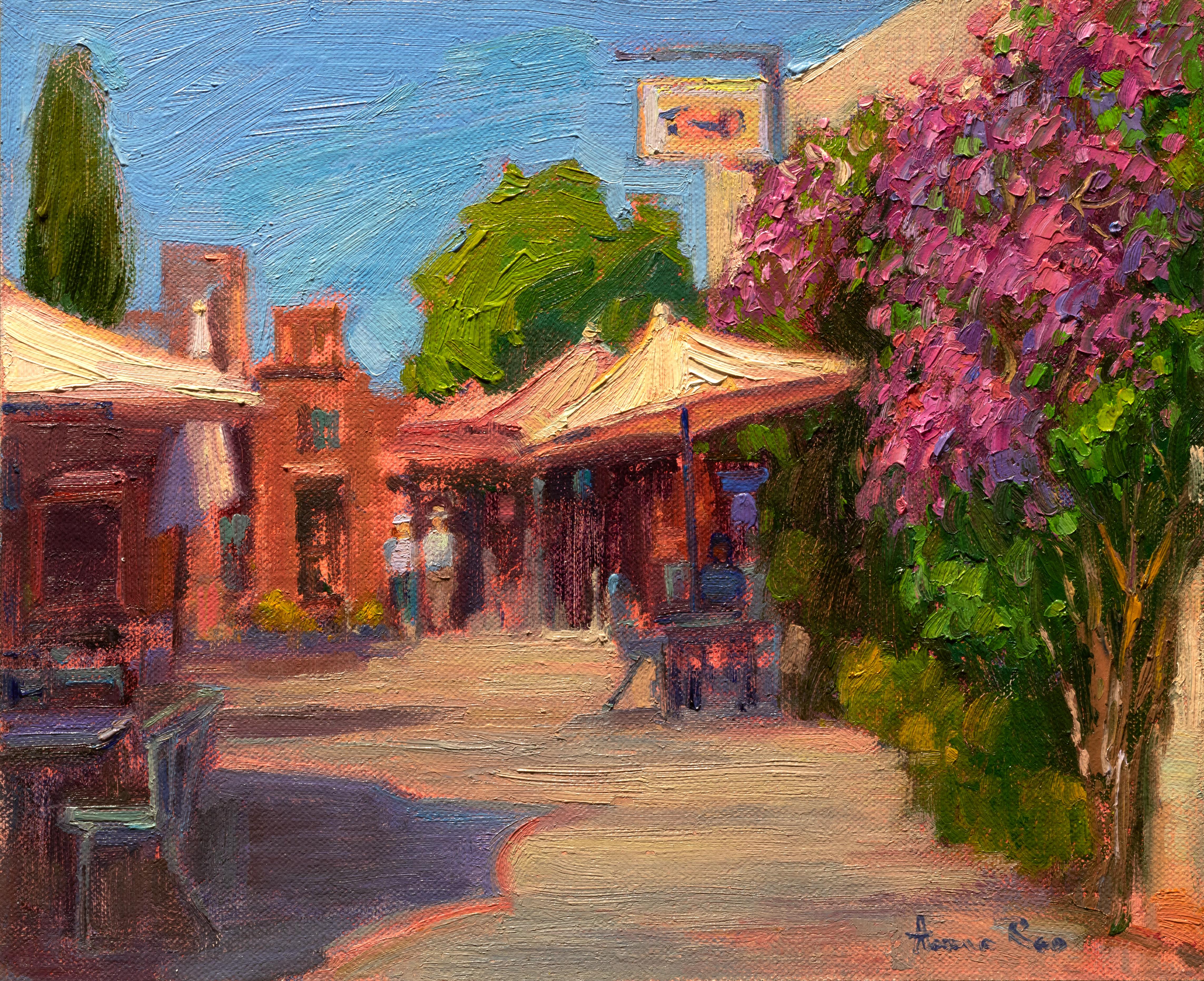 Cafe Bougainvillea, Oil Painting
