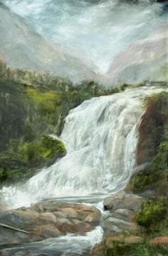 Cascade Majestic, peinture à l'huile
