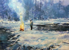 Where the Fire Is Safe, Oil Painting