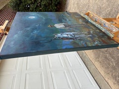 Lone Cowboy, Oil Painting