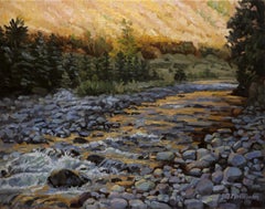 Fall Evening Current, Oil Painting