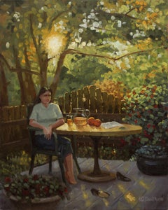 Home from the Office, Oil Painting