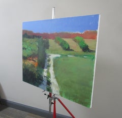 Downhill Path, Provence, Original Painting
