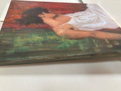 Moño desordenado, Pintura al óleo