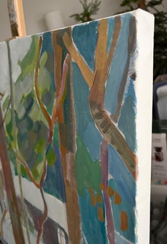 Snowy Rooflines, Original Painting