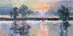 Sun on River, Original Painting