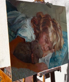 My Favorite Bear, Oil Painting