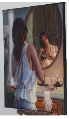 He aquí lo que trae el mañana, Pintura al óleo