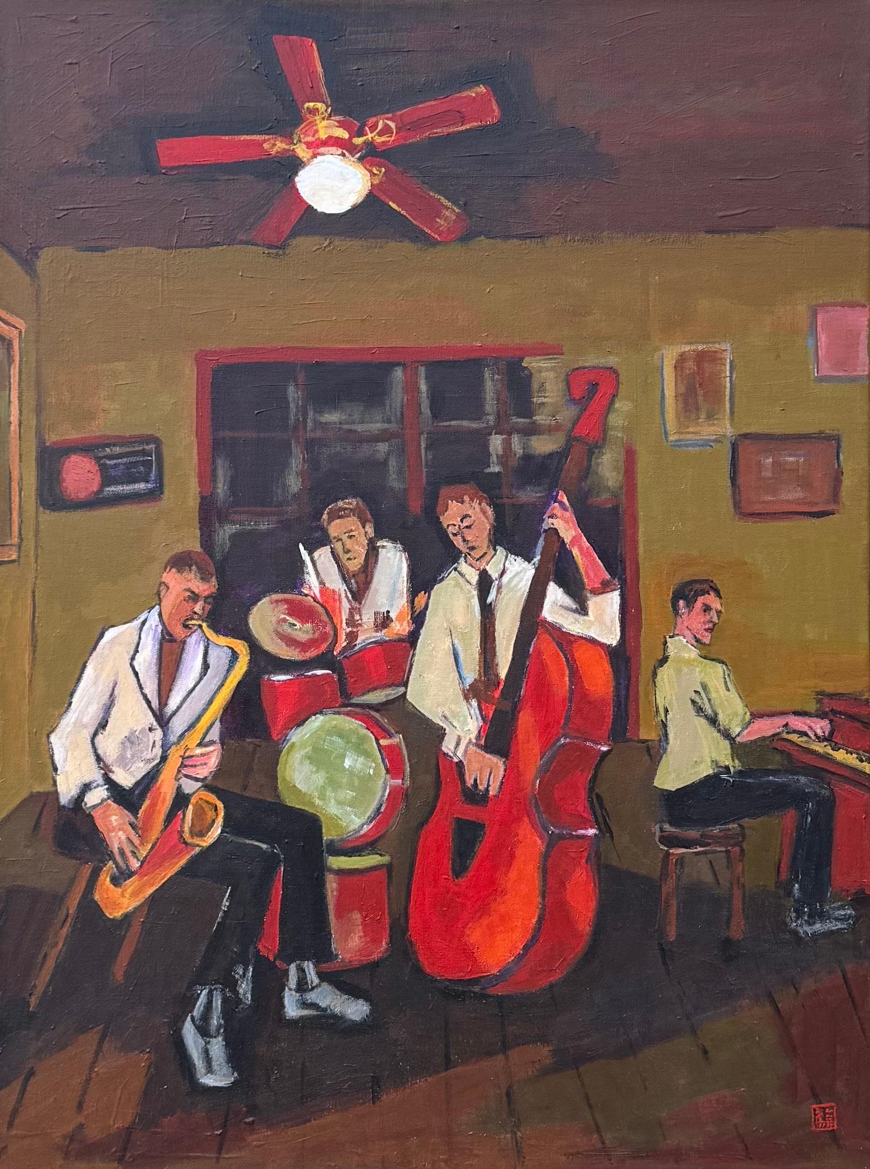 Jazz Rehearsal, Original Painting