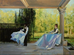 Preparativi per l'ora del cocktail, Pittura ad olio