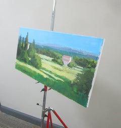Vista verso le montagne, Provenza, Pittura originale