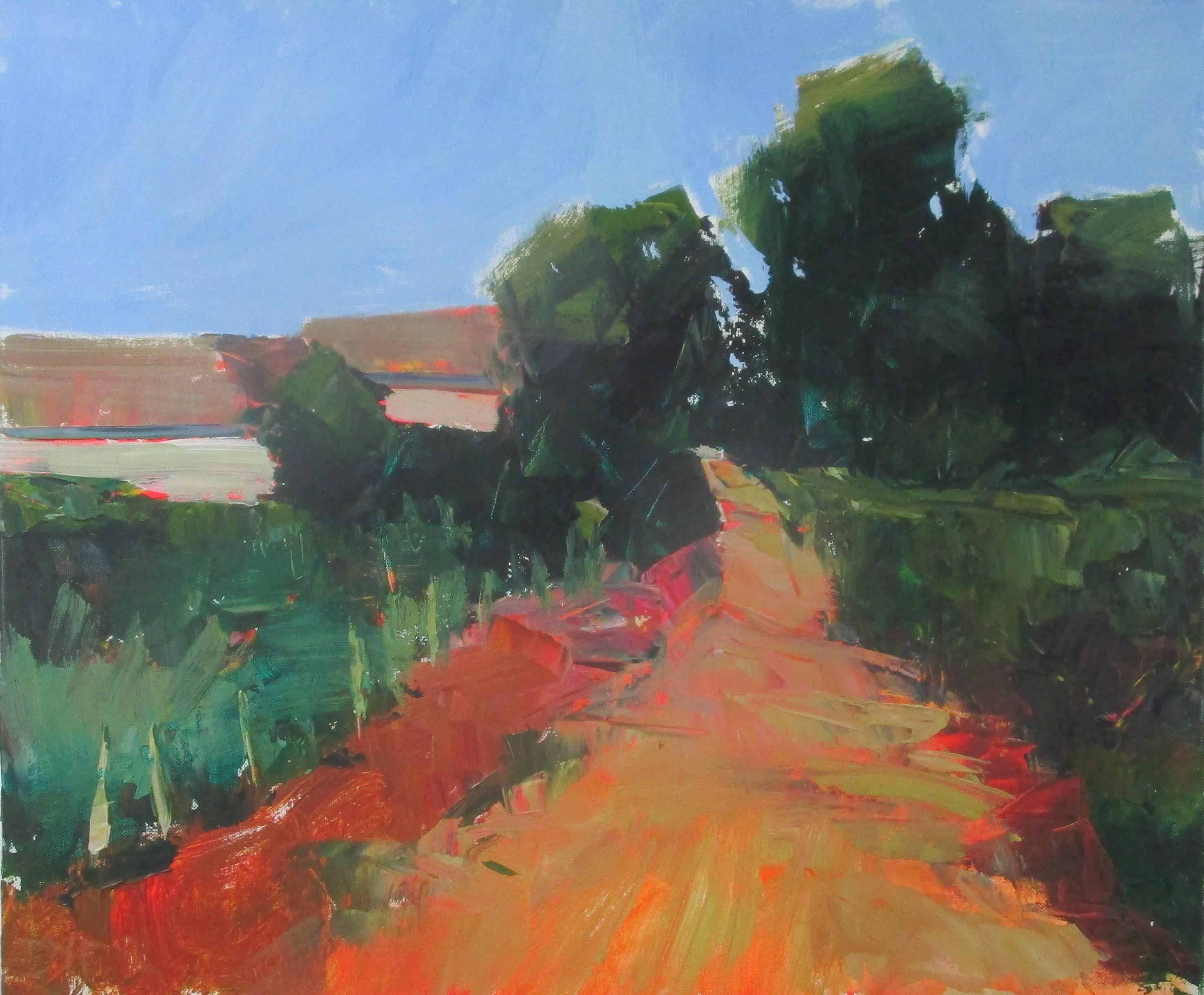 Side Road, France, Original Painting