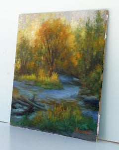 Approche du soir, peinture à l'huile