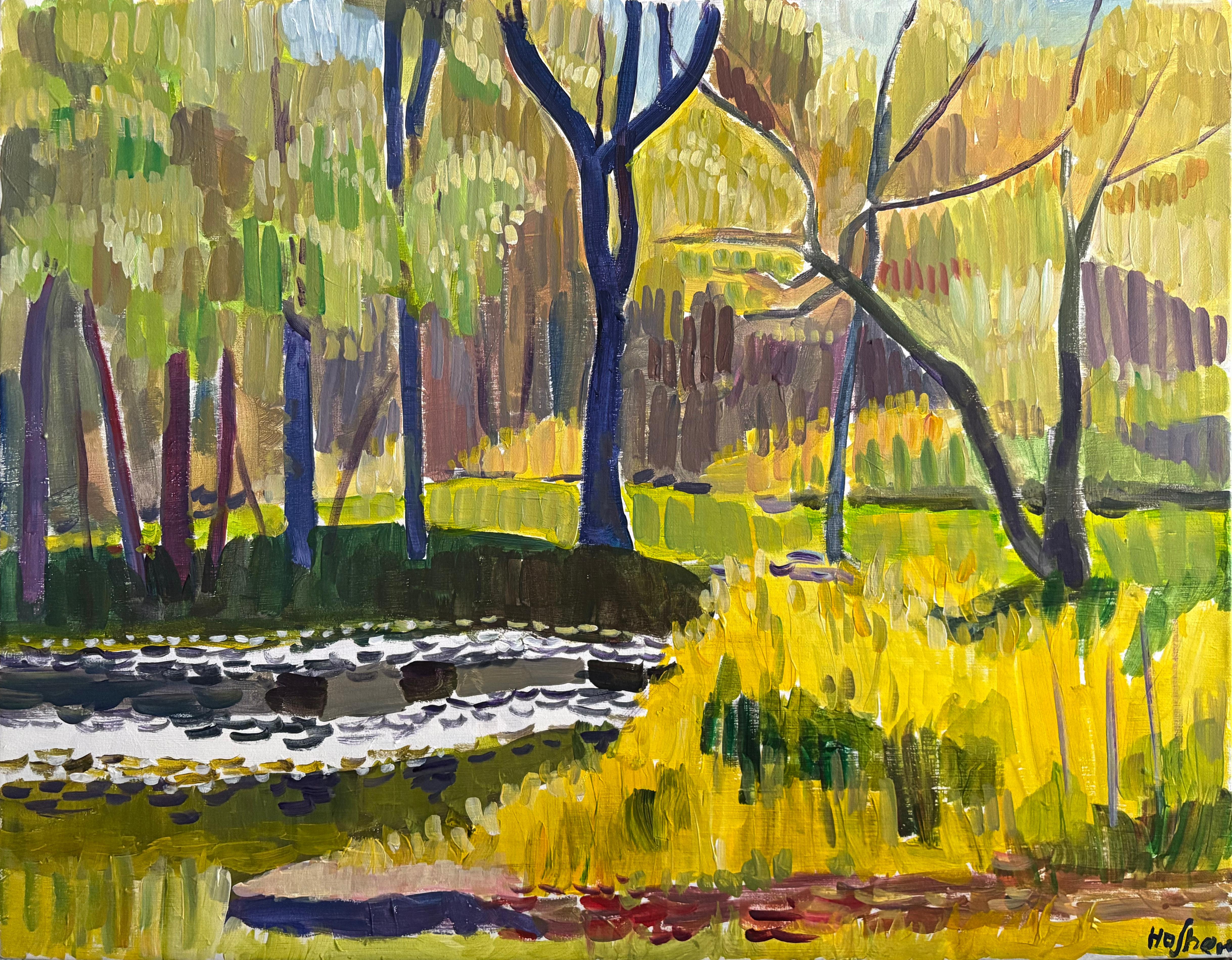 Morning in Mid May, Original Painting - Art by Robert Hofherr