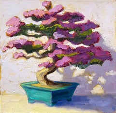 Pink Bonsai, Oil Painting