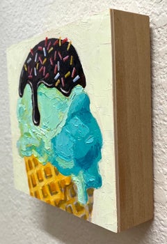 Ice Cream Cone, Oil Painting