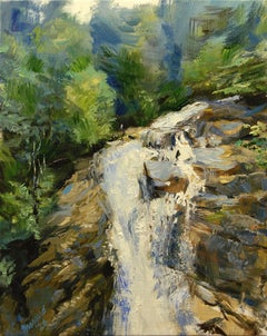 Pitch Fork Falls Skagway, Alaska, Oil Painting